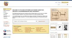 Desktop Screenshot of hwfurniturearchive.bcuc.ac.uk